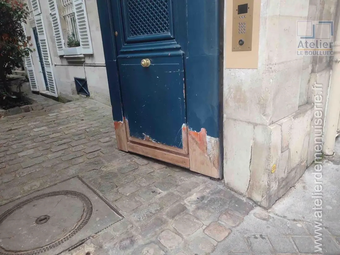 Porte cochère, 16 rue de Condé, Paris 6e — en atelier