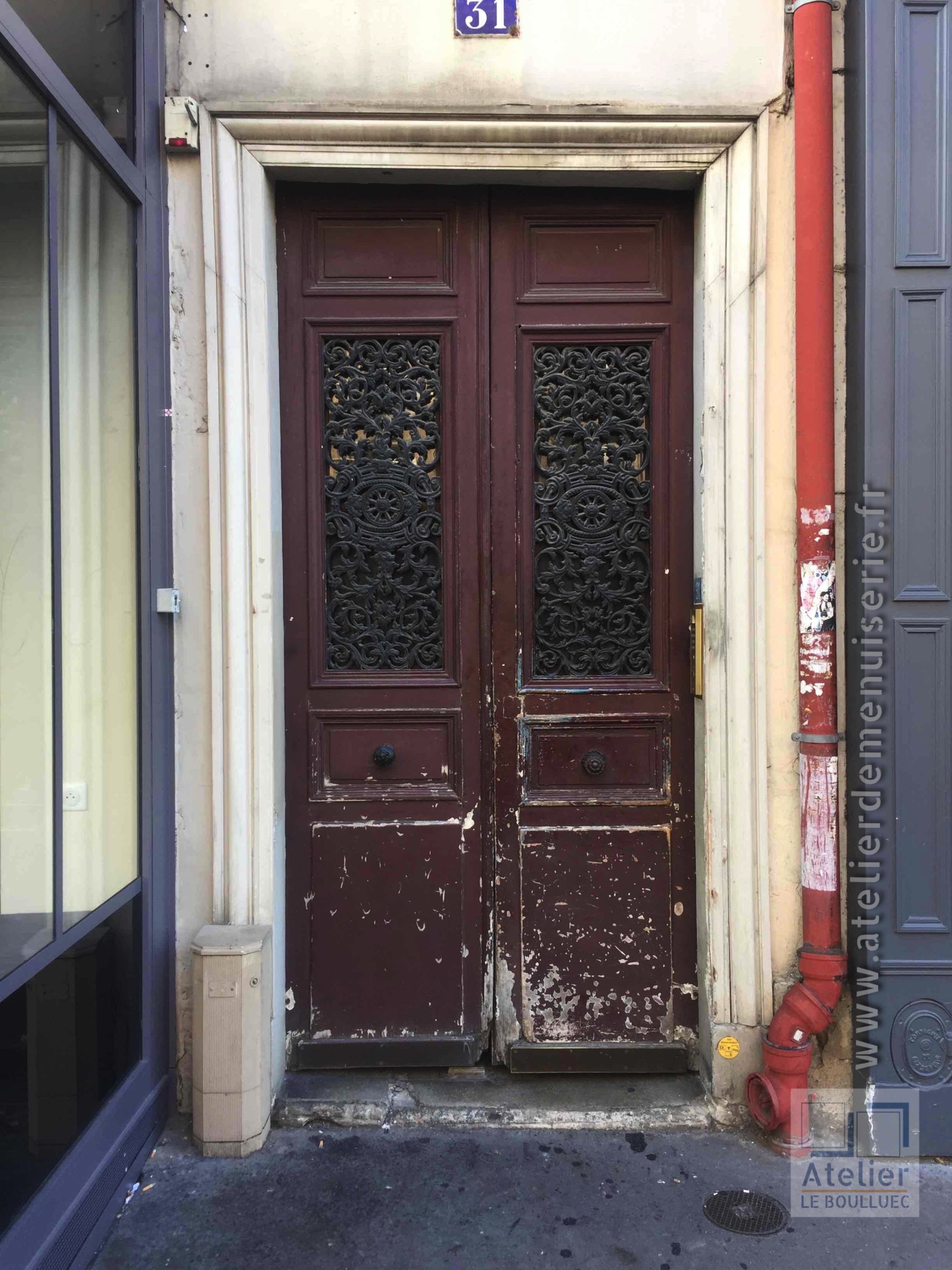 2018 01 Porte Rue 31 Rue De Linné Paris 5 - 1 Avant Travaux 