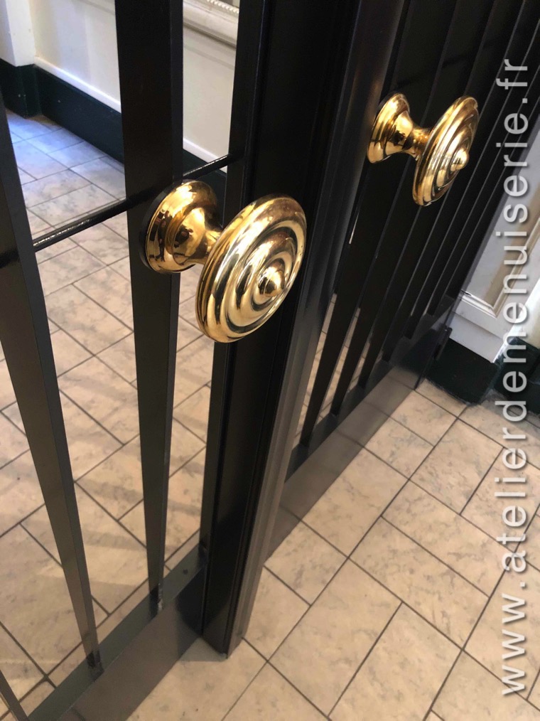 2019 02 Porte Sas Acier - 23 Rue Du Bac Paris 7 Vue Détail