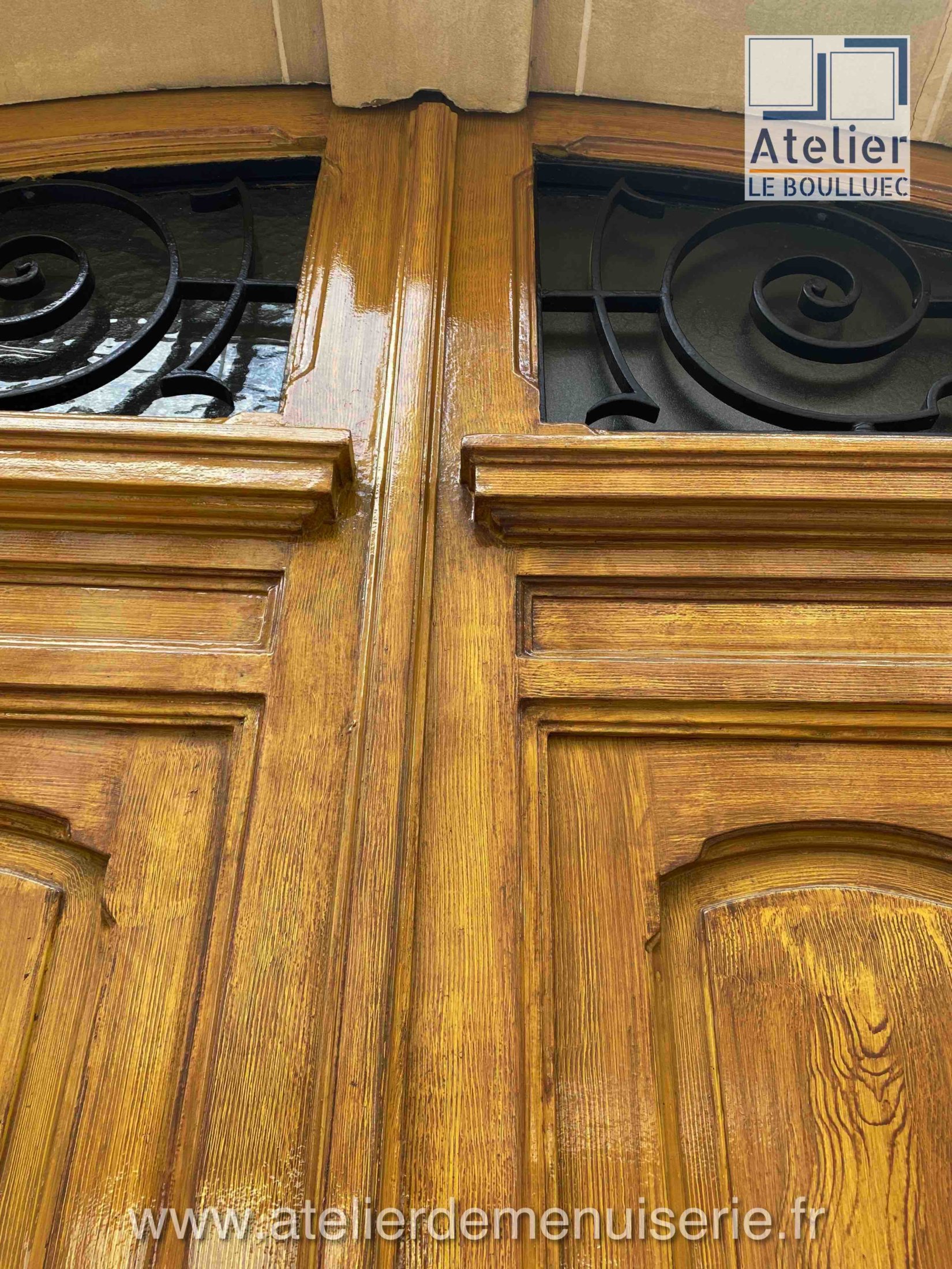 2021 01 PORTE COCHERE 40 RUE DES ABBESSES P4 Après Restauration Face Détail