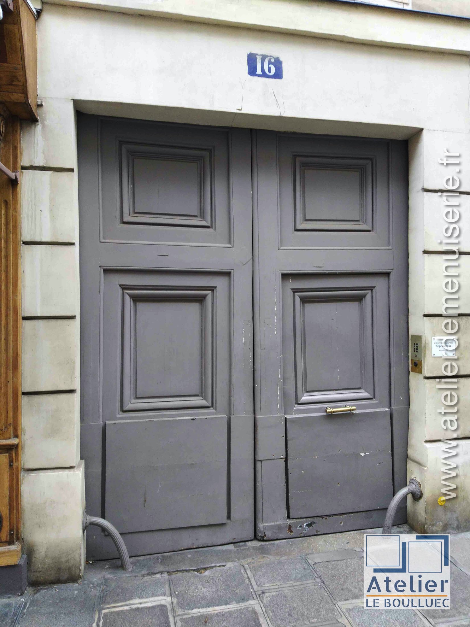2022 02 Porte Cochère 16 Rue Du Cherche Midi P0 Avant Dépose Pour Travaux 