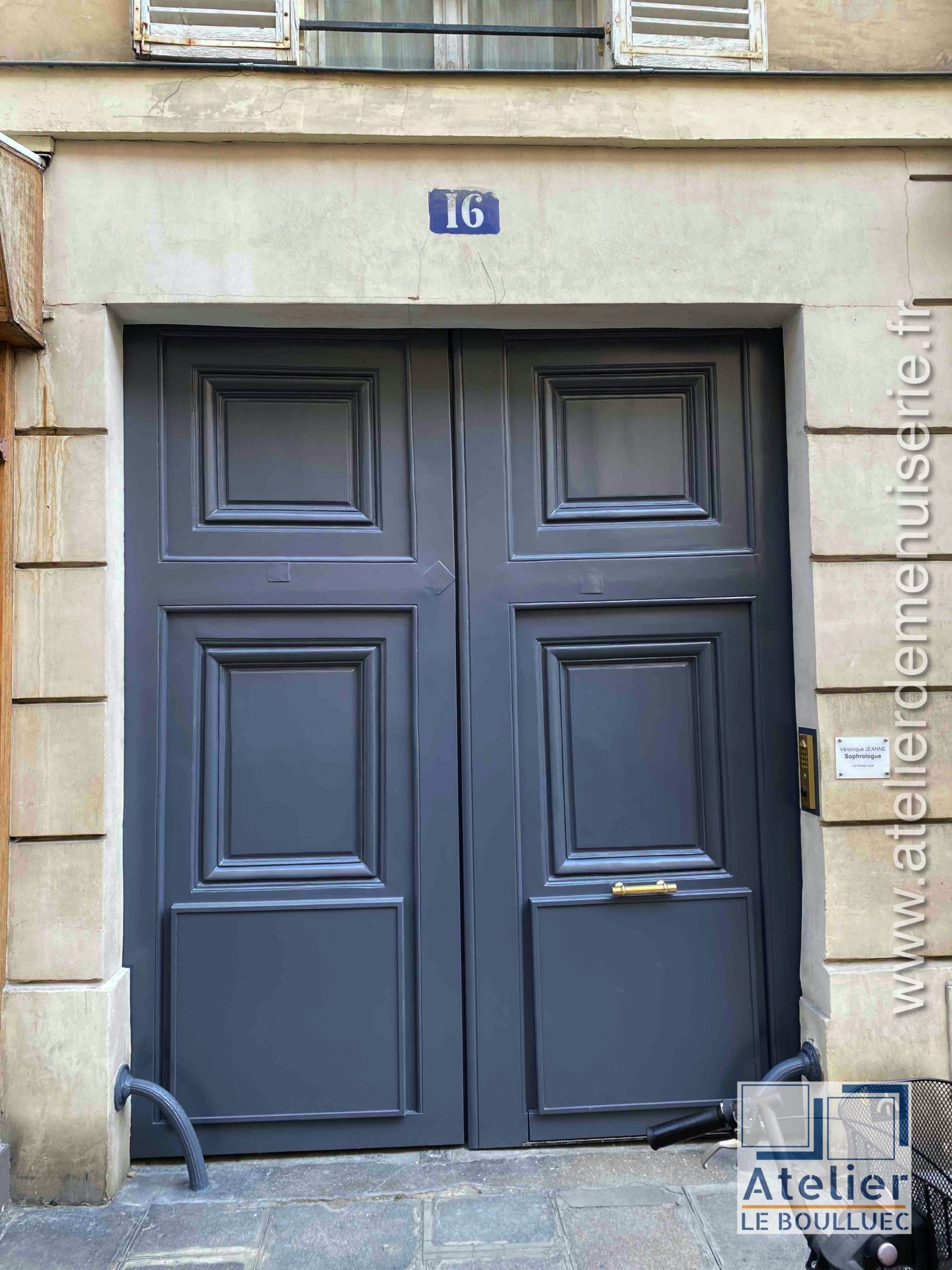 2022 02 Porte Cochère 16 Rue Du Cherche Midi P3 Posée Après Restauration
