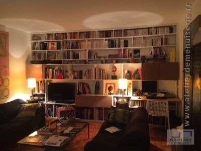 2015 12 BIBLIOTHÈQUE MÉLAMINÉ BLANC - RESULTAT