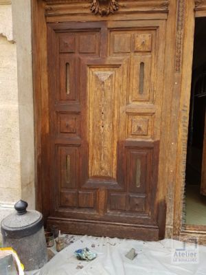 2018 09 PORTE COCHÈRE 12 RUE DU CARDINAL MERCIER - PARIS 9 TRAVAUX P2