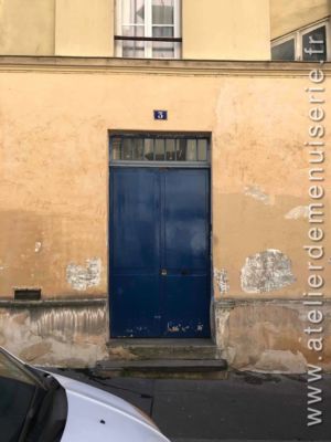 2019 01 - PORTE RUE 3 SQUARE CARPEAUX - TRAVAUX