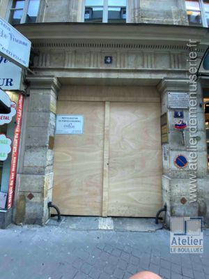 2020 01 - PORTE COCHÈRE 4 RUE CHAUVEAU LAGARDE PARIS 8 - TRAVAUX