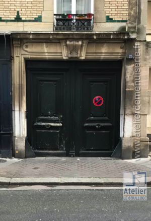 2020 02 - PORTE COCHÈRE 25 RUE POLIVEAU PARIS 5 - TRAVAUX