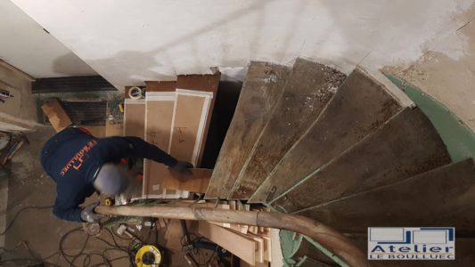 2021 12 Restauration Escalier Rue Vaucouleur P1 En Cours