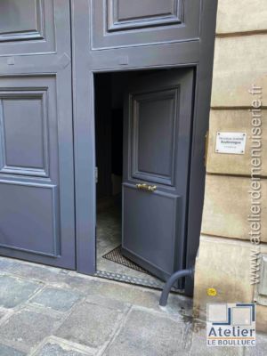 2022 02 Porte Cochère 16 Rue Du Cherche Midi P4 Posée Après Restauration Détail 