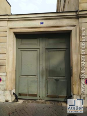 2022 03 Porte Cochère 7 Rue Neuve Notre Dame P1 Vue Ext Avant Remplacement